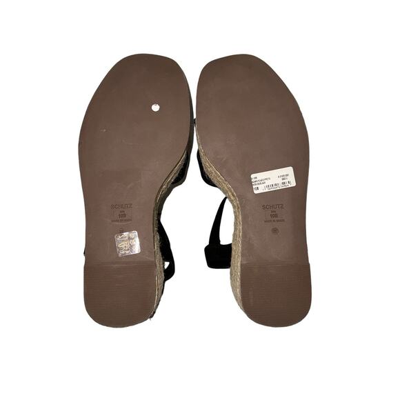New! Schutz Blisse Platform Wedge Espadrille Chunky Sandal - Size 10 - Picture 11 of 12